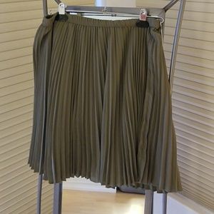Cute Banana Republic Olive green accordian skirt